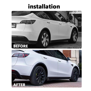 Extension de jupe latérale de haute qualité chaude pour Tesla modèle Y jupes latérales diffuseur séparateur pour Tesla modèle Y - Product Image 2