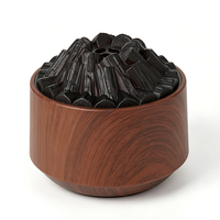 Diffuseur d'arômes et humidificateur 3D en forme de bûches de bois, design écologique, alimentation USB, ultrasonique, grande capacité pour la maison et l'hôtel