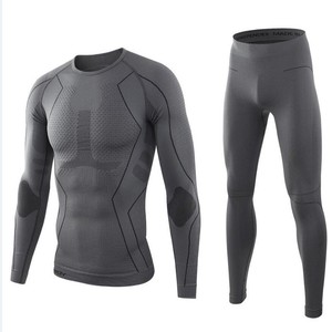 Couches de base de <span class=keywords><strong>ski</strong></span> d'hiver sans couture à séchage rapide <span class=keywords><strong>sous</strong></span>-vêtement thermique respirant <span class=keywords><strong>pour</strong></span> hommes ensemble de caleçons longs fonctionnel <span class=keywords><strong>pour</strong></span> l'équitation garder au chaud - Product Image 2