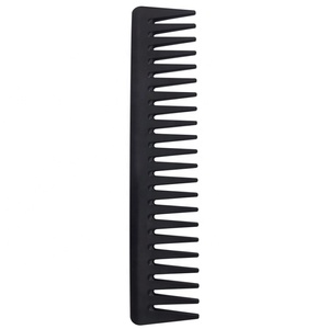 peine de corte de <span class=keywords><strong>pelo</strong></span> de plástico negro impreso <span class=keywords><strong>a</strong></span> granel Afro salon recoge bien y peine de dientes anchos para peluquerí<span class=keywords><strong>a</strong></span> - Product Image 3