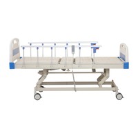 Lit médical électrique réglable à 3 fonctions avec plateau repas en ABS/PP