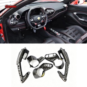 Kit interior de fibra de carbono seca estilo OEM para coche, kit de manijas de puerta y salida de aire acondicionado para Ferrari F8 - Product Image 2