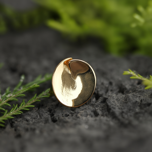 Bague tendance en acier inoxydable 316L plaqué or PVD, design durable et résistant, bijou statement - Product Image 3