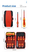 Kit d'outils de maintenance électrique haute tension 13-en-1 le plus vendu – Jeu de tournevis multifonctionnel isolé
