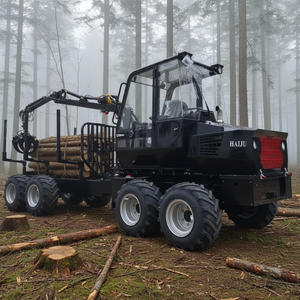 Caricatore di Tronchi Certificato CE con Gru e Rimorchio con Pinza per Legname, Capacità Nominale 5 Tonnellate, Rotazione a 360 Gradi per Fattoria e <span class=keywords><strong>Foresta</strong></span> - Product Image 1