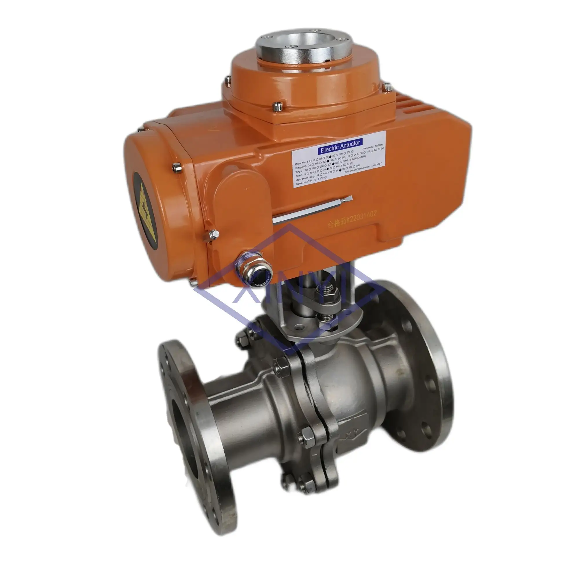 DN50 AC220V 4-20ma actuator मोटर चालित जल प्रवाह नियंत्रण बिजली गेंद वाल्व