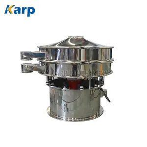 Stainless Steel Juice Soy Sauce Liquid Filter Rotary Vibrating Screen Machine