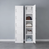 Armoire industrielle en acier |   Casier à vêtements contemporain verrouillable avec trous de ventilation, durable pour la salle de sport et l'hôtellerie