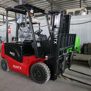 Pemasok Runtx Pengisi Daya Forklift Listrik Lift Garpu Penyeimbang Mesin Pengangkat Barang Elektrik 3T 5T 1.5T dengan Suku Cadang