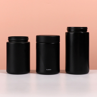 Großhandel Mattschwarzes Luftdichtes 2oz 4oz Behältnis Dickwandiges Kindersicheres Glas-Konzentratglas mit Kindersicherem Deckel