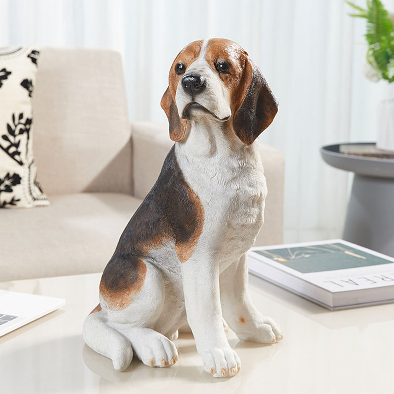 Beagle Personalized Dog Statue Dog, Beagle, Bronze Look Figurine Only