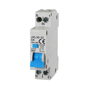 Disjoncteur différentiel Gloca 1P+N 6A 30mA 250V C6 Montage DIN 1 module - Product Image 1