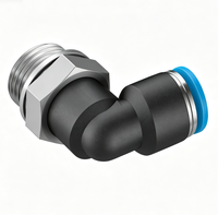 Nuevo Conector Neumático Original de Empuje Rápido para PLC/PAC de Control Industrial QSL-G1/2-12 186125