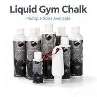 Craie liquide de gym multi-tailles, antidérapante, en carbonate de magnésium de qualité supérieure pour la musculation et l'haltérophilie
