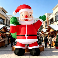Decoración Navideña Inflable Personalizada de Fábrica para Uso Doméstico y Fiestas, Decoración de Santa Claus