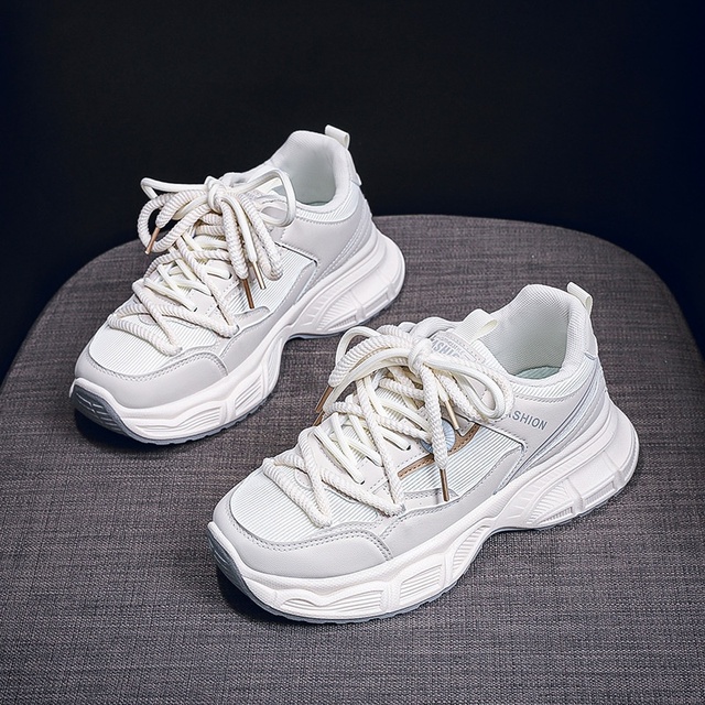 2026 New Fashion Women Sneakers All-match Thick Bottom Casual Running Sports Shoes Ladies Platform Walking Shoes