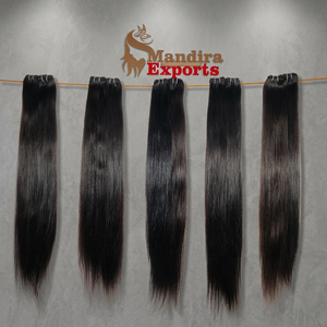 Wholesale 100% Virgin Indian Temple Cuticle Aligned Black Straight Bundles Loose Deep Wave Natural Hair Extensions - Product Image 1