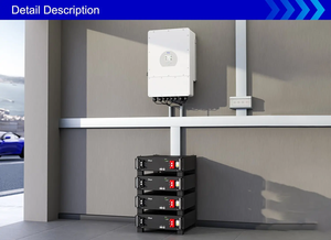 Système de stockage hybride sur réseau Deye SE-G5.1 100Ah LiFePO4 Batterie divisée 51.2V 5.12kWH 5-10kW Communication CAN - Product Image 4
