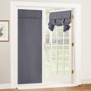 <span class=keywords><strong>Tende</strong></span> Oscuranti Francesi per Porte e Finestre, Nero, 100% Poliestere, Stile Moderno, Ignifughe, Isolanti, Per Tutte le Stagioni - Product Image 3