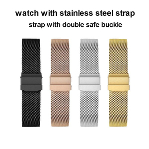 Orologio da Polso Semplice di Alta Qualità Senza Logo, <span class=keywords><strong>Casual</strong></span>, per Uomo e <span class=keywords><strong>Donna</strong></span>, Regalo, Cinturino in Rete di Acciaio Inossidabile, Unisex, Sottile e Minimalista - Product Image 6