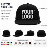 Gorra de Béisbol Deportiva de Algodón con Bordado 3D, Envío Rápido, Venta al Por Mayor, Gorra Plana Ajustable
