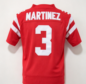 Camiseta de Fútbol Americano de los Nebraska Cornhuskers # 15 Raiola # 93 Suh # 80 Bell # Colección de 3 Camisetas Universitarias Cosidas para Hombre de Martinez - Product Image 3