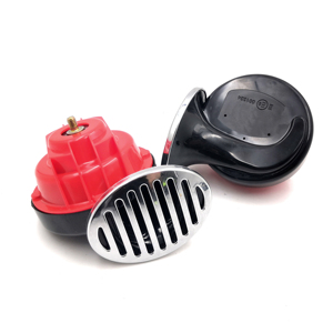 Klaxons de voiture personnalisés ultra puissants 12V, style escargot, certifiés IATF16949, avec couvercle noir 2 broches, qualité garantie à bas <span class=keywords><strong>prix</strong></span> - BASSO DL135C - Product Image 1