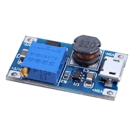 2a boost board DC-DC boost module wide voltage input 2/24V to 5/9/12/28V adjustable MT3608