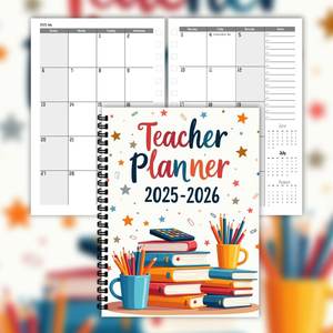 Agenda para Maestros 2026-2027, Encuadernada en Espiral, para Gestión y Seguimiento de Tareas, Personalizable, Bajo Pedido Mínimo - Product Image 4