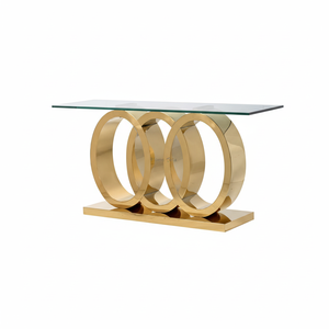 Forma y tamaño personalizados, mesa de salón hecha a mano de metal y cristal, mesa de salón a precio asequible - Product Image 1