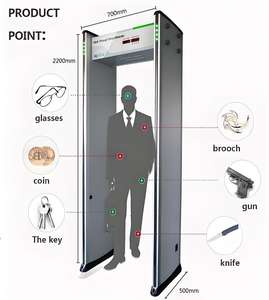 <span class=keywords><strong>Detector</strong></span> de Metais de Passagem com Preço de Fábrica, Alta Sensibilidade, Scanner Corporal de Segurança Multi-Zona para Triagem de Entrada - Product Image 2