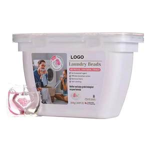 High Quality Custom Label 3 In1 10g Love Cherry Blossoms Smelling Washing Capsules Liquid Water Soluble Laundry <b>Detergent</b> Pods - Product Image 3