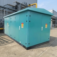 Poste de transformateur compact préfabriqué personnalisable 12 kV 630A-1250A IP40 en acier pour distribution d'énergie