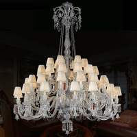 Lustre en cristal classique de luxe personnalisé pour la décoration de salles de mariage, de fêtes, d'hôtels, de restaurants, d'anniversaires, d'escaliers, de maisons et de banquets