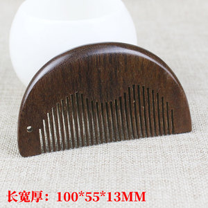 Golden Sandalwood <b>Comb</b> Large Size Fine Teeth Portable Travel Use For Men And Women Personal Gift - Product Image 2