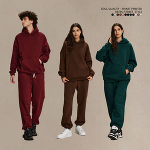 Sudadera con Capucha Extra Grande para Hombre AR2580, Invierno, 400g, Polar Grueso, Color Sólido, Estampado Personalizado, Poliéster/Algodón - Product Image 1