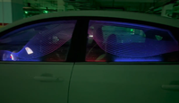 Vente chaude 90 cm X 60 cm lumière ambiante fenêtre de voiture Film lumineux Offre Spéciale Film fenêtres Film voiture voiture accessoires pour fenêtres