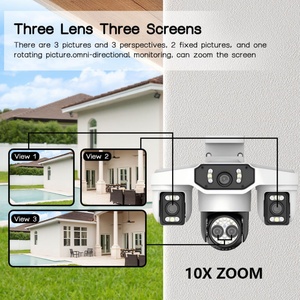 Caméras de surveillance CCTV sans fil Yoosee APP avec zoom 10X, 15MP HD, triple objectif, PTZ, Wifi 4G, IP Bullet, couleur intégrale, détection IA - Product Image 2