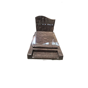 Изготовленный на заказ резной серый гранит кладбище надгробие памятник могила надгробие цены - Product Image 5