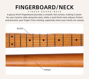Guitare électrique OEM/ODM en gros de haute qualité S-G20 ST, 22 frettes arrondies en acier inoxydable, pont à trémolo à 2 points - Product Image 5