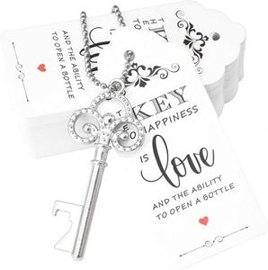 Large Skeleton Keys Antique Bronze Vintage Set <b>Wedding</b> Party Decoration Favor Bottle Opener DIY Jewelry Charm Gift Pack - Product Image 1