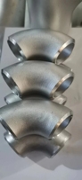 Coude à long rayon 45° en acier inoxydable TP304, raccord de tuyauterie soudé SCH40/SCH80, tête ronde à souder bout à bout, surface traitée pour diverses applications