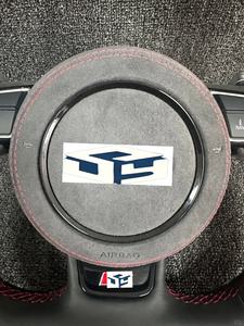 <span class=keywords><strong>Volant</strong></span> en cuir perforé à fond plat de style RS <span class=keywords><strong>SLine</strong></span> personnalisé pour Audi A3 A4 B7 A6 C7 R8 RS3 A7 RS5 RS6 A8 Q5 Q8 - Product Image 5