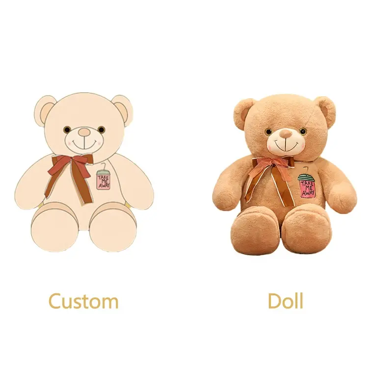 Custom teddy bear plush toy birthday christmas presents stuffed & plush toy animal Customize your own plush toy