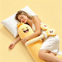 Peluche Squishy en forme d'aubergine et de banane, coussin corporel anti-stress, certifiée CE CPC, en stock, OEM ODM