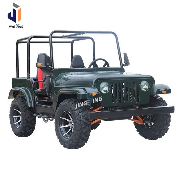 Adult Automatic Petrol Electric Jeeps for Sale 2-seater Mini Jeeps Four-wheel Drive Custom Off-road Vehicles