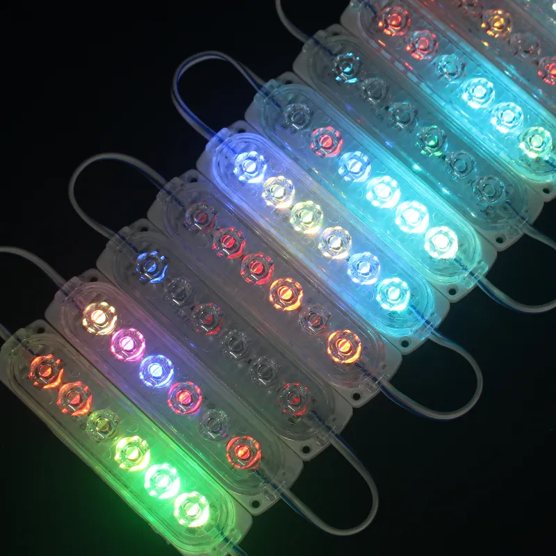 Venta caliente ultrasónico 6Leds Super brillante Módulo fuente de luz Led inyección Super Led módulo luz para signos letras