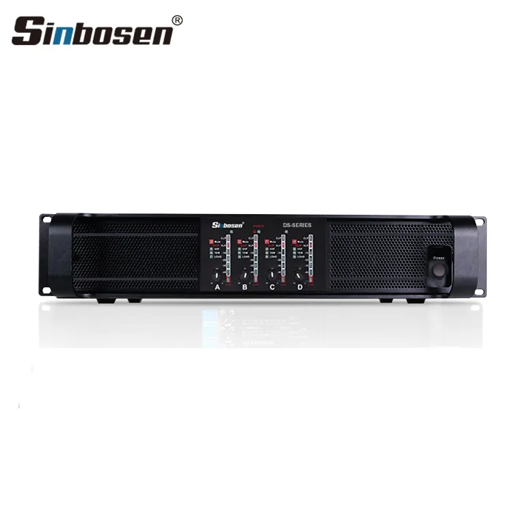Hot product 4CH 1000w professional audio ds-10q power amplifier for 4 pics 15 inch subwoofer