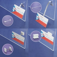 Supports d'affichage en PVC pour étagères / Panneaux d'information pour étagères / Afficheurs d'étagères - Écologiques et à forte adhérence pour la présentation en magasin