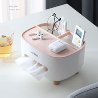 Organisateur de table pour la maison, boîte de rangement pour télécommandes, porte-papier toilette pour les mouchoirs